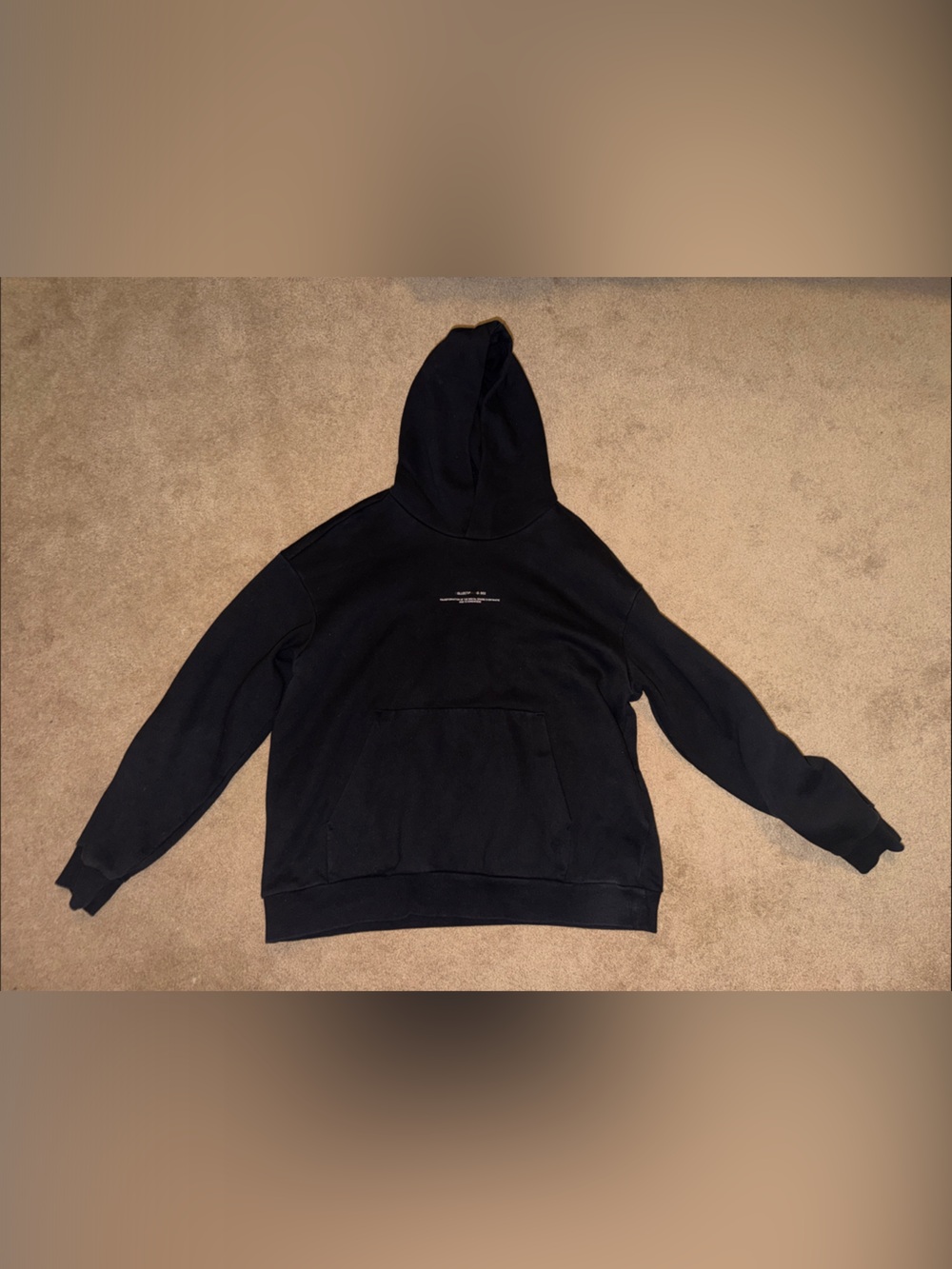 Black Men's Hooded Sweatshirt